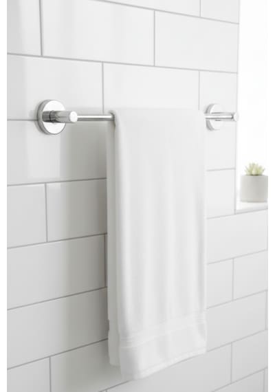 Paslanmaz Banyo 40 Cm Krom Çubuk Uzun Havluluk Duvar Askısı Krom