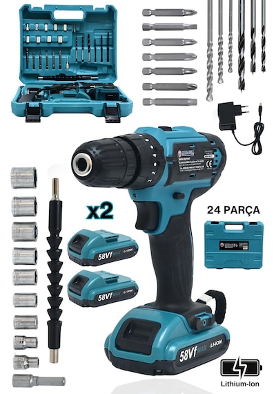 Mur-Cell MUR-9022 12V Şarjlı Matkap