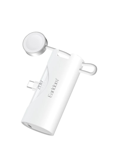 Earldom PD46 5000 mAh Type-C 20 W Hızlı Şarj Mini Powerbank Beyaz