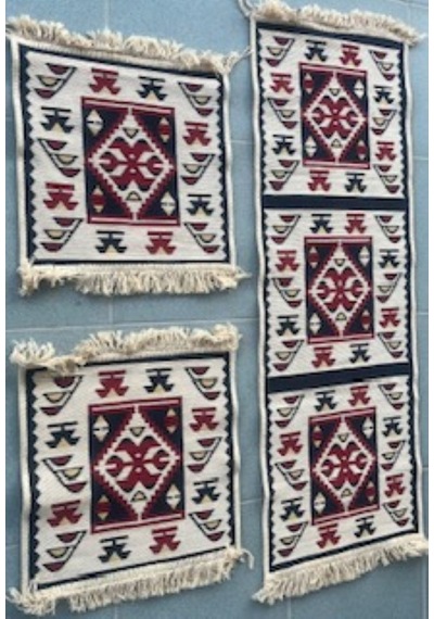 Oto Koltuk Kilim Seti | Araç Koltuk Kılıfı 3lü  set
