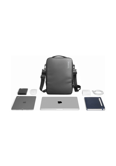 Tomtoc Su Geçirmez Siyah Laptop Notebook Omuz Çantası