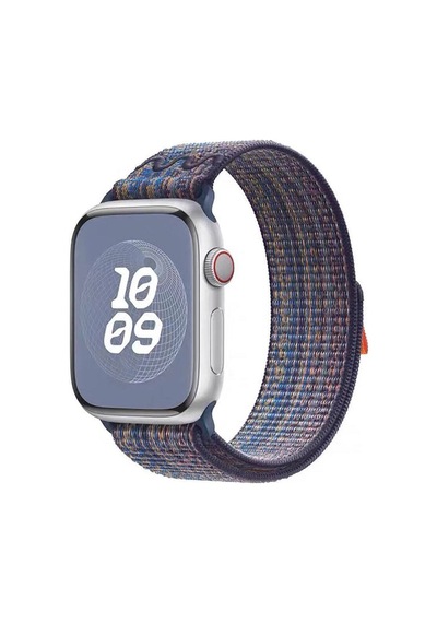 Apple Watch Ultra/ultra2 49mm Uyumlu Örgü İşlemeli Hasır Kordon Mavi