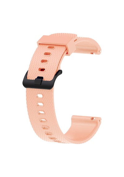 Ekılıf - Samsung Gear S2 Uyumlu - Kordon 20mm Silikon Kordon Krd-46 - Pembe Açık