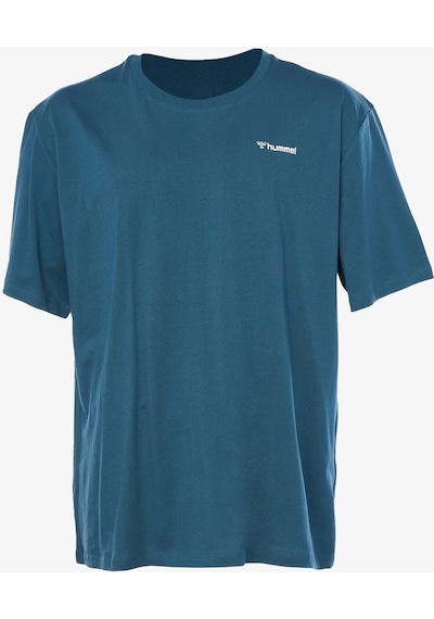 Hummel Hmlandre Oversize Erkek Mavi T-shirt 911880-7511 Mavi
