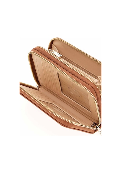 Guess Kadın Amorette Lg Medium Fermuarlı Cüzdan - Kahverengi Kahverengi