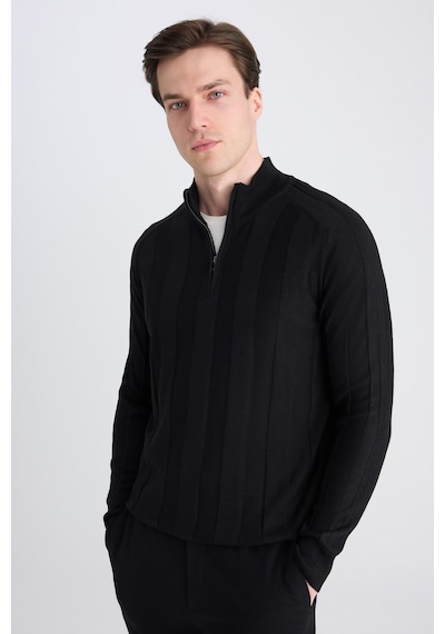 D's Damat Ds Damat Regular Fit Siyah Düz Örgü Kazak 5hf063902154m Çok Renkli
