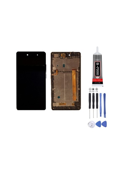 Casper Via M1 Uyumlu Lcd Ekran Çıtalı Siyah + Montaj Kiti