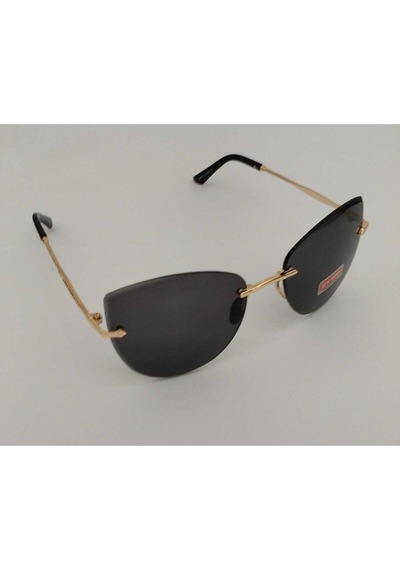 Kristal Cat Model Uv400 Cam Kaliteli Güneş Gözlüğü Siyah - 95563949 Altın