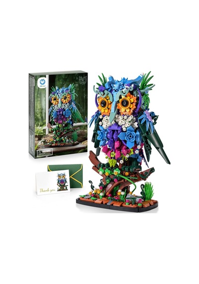 Sillbird Baykuş Yapım Oyuncağı,1193 Parça, Yetişkinler Ve 8+ Yaş Çocuklar Için Yaratıcı Hediye Üç Boyutlu Puzzle