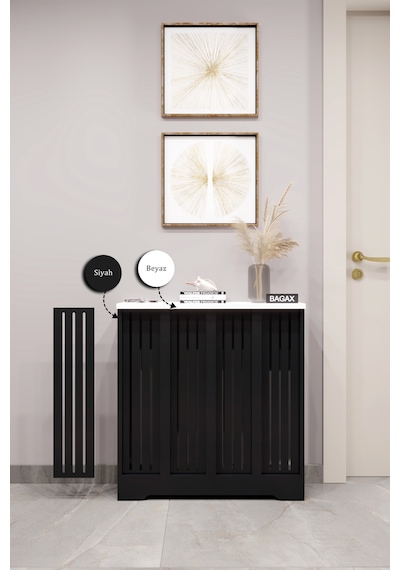 Dekoratif Petek Dolabı Kalorifer Peteği Kapatma Ünitesi Modern Tasarım İç Ölçü 76 Cm Dış Ölçü 80 Cm Petek 76 Siyah Üstü Beyaz D2 Dekoratif Petek Dolabı Kalorifer Peteği Kapatma Ünitesi Modern Tasarım İç Ölçü 76 Cm Dış Ölçü 80 Cm Petek 76 Siyah Üstü Beyaz D2