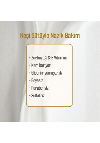 Doğal Zeytinyağlı Duş Jeli - Keçi Sütlü Yumuşaklık, Nemlendirici Ve Besleyici, Hassas Ciltler İçin İdeal, 750ml Yoğun Nemlendirme Ve Pürüzsüz Cilt 2x750 Ml, Keçi Sütlü