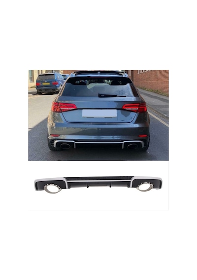 Audi A3 Hatchback 2016 - 2019 İçin Uyumlu Yedek Parça Rs3 Difüz