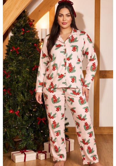 Siyah İnci Yılbaşı Temalı Desenli Termal Kumaşlı Ultra Soft Yumuşak Büyük Beden Battal Boy Düğmeli Örme Pijama Takımı 26226514 Pembe Siyah İnci Yılbaşı Temalı Desenli Termal Kumaşlı Ultra Soft Yumuşak Büyük Beden Battal Boy Düğmeli Örme Pijama Takımı 26226514 Pembe