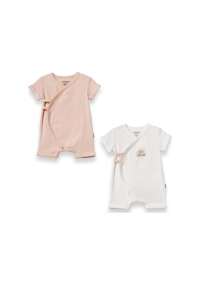 Babycosy Organic Wear %100 Organik Pamuk,2'li Kruvaze Kısa Kollu Bebek Tulum Little Princess Yazlık Kız Bebek Tulum Ekru Babycosy Organic Wear %100 Organik Pamuk,2'li Kruvaze Kısa Kollu Bebek Tulum Little Princess Yazlık Kız Bebek Tulum Ekru