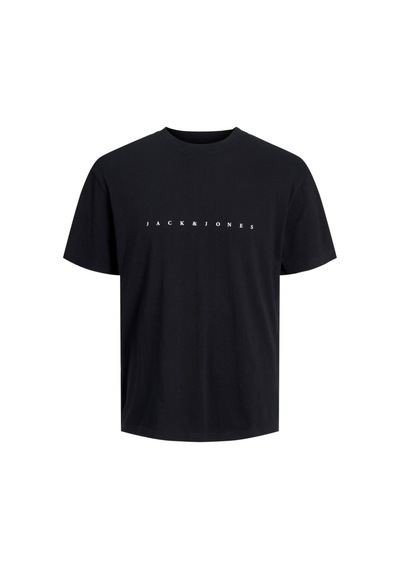 Jack & Jones Jack&jones Star Erkek Siyah Yuvarlak Yaka Tişört 12234746-BLK Siyah