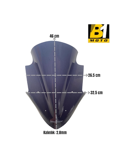 Bajaj Pulsar Ns 150 Uyumlu Ön Cam-füme Füme (2011-2024) Uyumlu