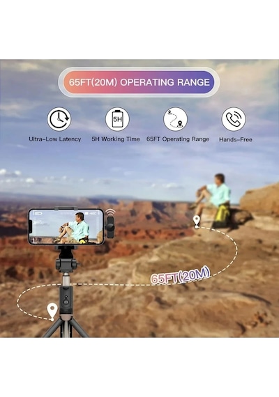 Type-c Çiftli Kablosuz Yaka Mikrofon Seti Telefon Vlog Canlı Yayın Tiktok Youtube Uyumlu