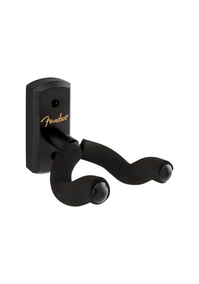 Fender 0991804010 Essentials Duvar Gitar Asma Aparatı Siyah Siyah Ahşap Tabanlı Minimalist Ve Sağlam Gitar Askısı