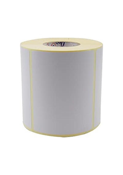 Kuşe Etiket 100mm X 80mm Ruloda 500 Adet 40mm Kuka Çapında Baskısız Barkod Yazıcı Etiketi Diğer