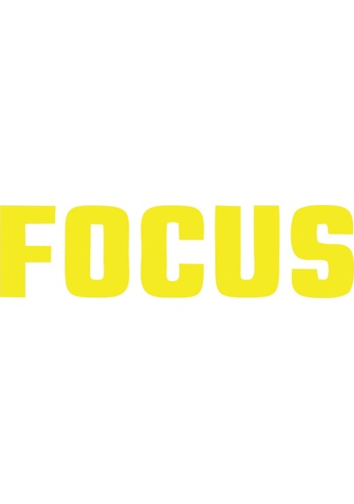 Focus Araba Sticker 17x17 Cm Sarı