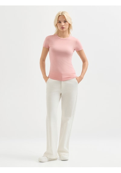 Karaca Kadın Regular Fıt Tişört-pembe 12.25s.06.002 Pembe Karaca Kadın Regular Fıt Tişört-pembe 12.25s.06.002 Pembe