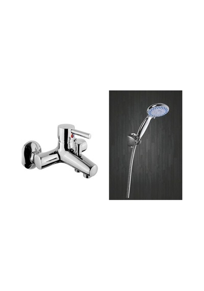Erce Delta Banyo Bataryası Mafsallı Duş Takımı Krom