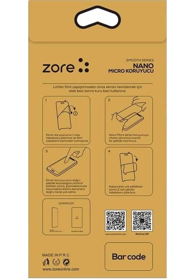 Apple Uyumlu   iPhone 17 Pro Buff Ve Cam Karışımı Nano Micro Temperli Ekran Koruyucu