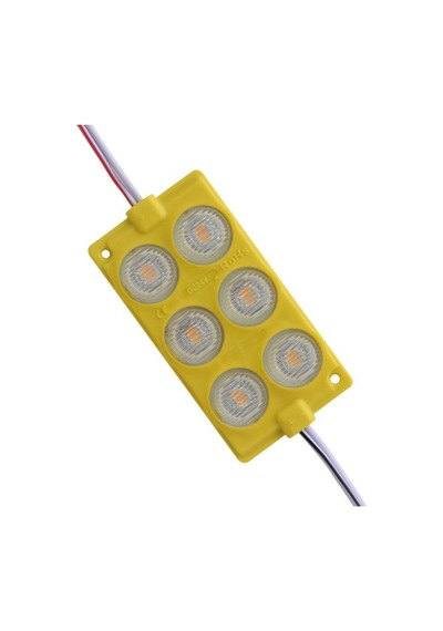 24v Modul Lamba 6-ledli Camlı Sarı 75 40 Mm