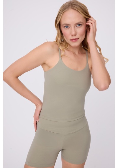 Crossover Atletik Spor & Aktif Yaşam Atlet Tank Top -2704 Gri