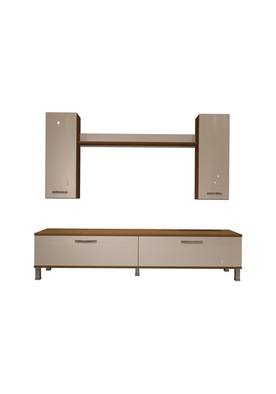 Decoraktiv Eko 5d Slm Std Krom Ayaklı Tv Ünitesi Tv Sehpası - Ceviz Beyaz Ahşap - Beyaz Decoraktiv Eko 5d Slm Std Krom Ayaklı Tv Ünitesi Tv Sehpası - Ceviz Beyaz Ahşap - Beyaz