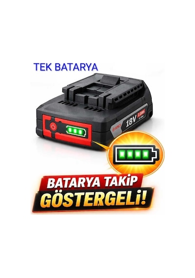 Bosch Gas 18v-1 Akülü Çok Amaçlı El Süpürgesi 2 Ah Tek Batarya Takip Göstergeli