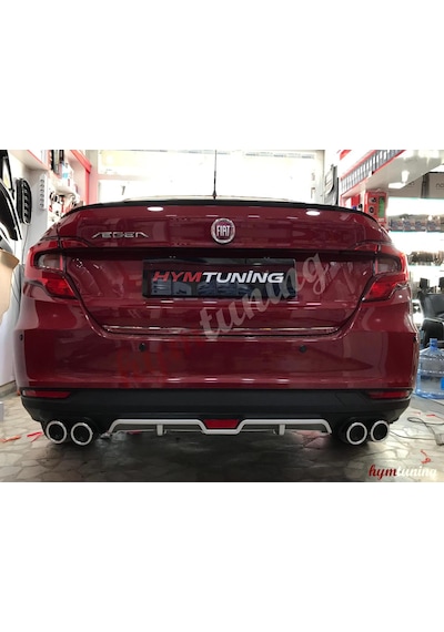 Fiat Egea Sd Spoiler Bagaj Üstü Çıta. Parlak Siyah