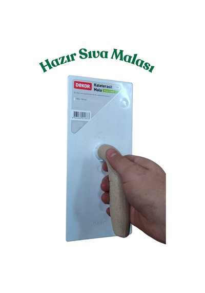 280mm X 128mm Plastik Kaleterasit Malası - Dış Cephe Hazır Sıva Malası 28x13 Cm