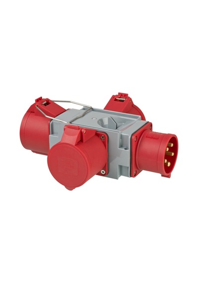 Brennenstuhl Cross Serisi Cee Adaptör Güç Dağıtıcısı Ip44 1x Cee Fişi 400v/32a Ve 3x Cee Prizleri 400v/32a Dış Mekan Çoklayıcı Ve Dönüştürücü Priz