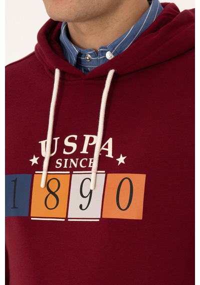 U.s. Polo Assn. Erkek Bordo Sweatshirt 50316364-vr014 Bordo