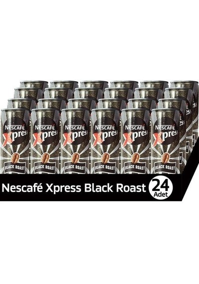 Nescafe Xpress Black Roast Soğuk Kahve 250 Ml X 24 Adet Hazır
