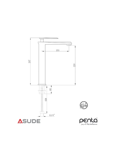 Penta 5301h Capella Yuksek C.lavabo Bataryası Belirtilmemiş