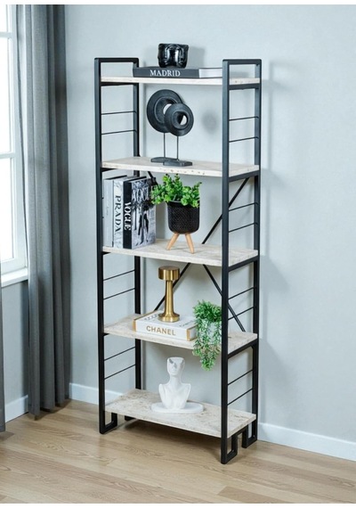 Dekoratif Beyaz Ahşap Raflı Metal Kitaplık Çok Amaçlı 5 Raflı Dolap Matkapsız Kolay Kurulum Çok Renkli Dekoratif Beyaz Ahşap Raflı Metal Kitaplık Çok Amaçlı 5 Raflı Dolap Matkapsız Kolay Kurulum Çok Renkli
