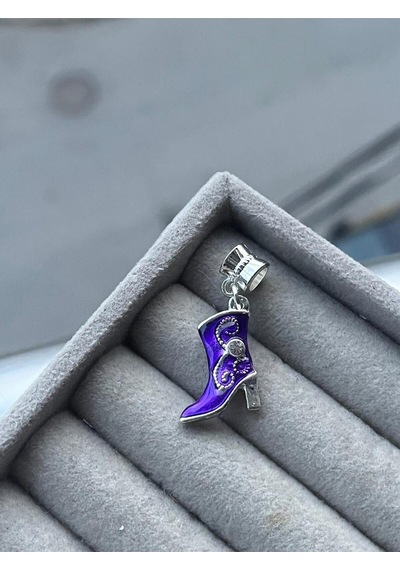 Topuklu Çizme Charm / Asafaccessory Mor