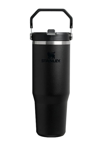 3 Adet Stanley The Iceflow Flip Straw Pipetli Termos Black 0.89 Litre Çok Renkli