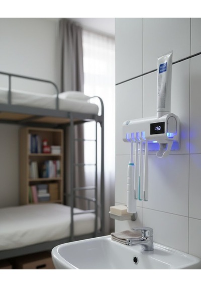 Şarjlı Uv Diş Fırçası Sterilizasyon Ve Saklama Ünitesi Beyaz