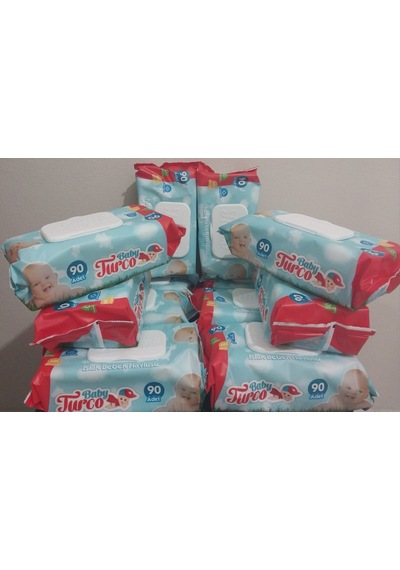 Baby Turco Islak Havlu Mendil 90Lı 12 Paket