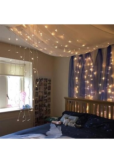 2x2 Metre 320 Led 8 Fonskiyonlu Dekoratif Led Günışığı Perde Çok Renkli