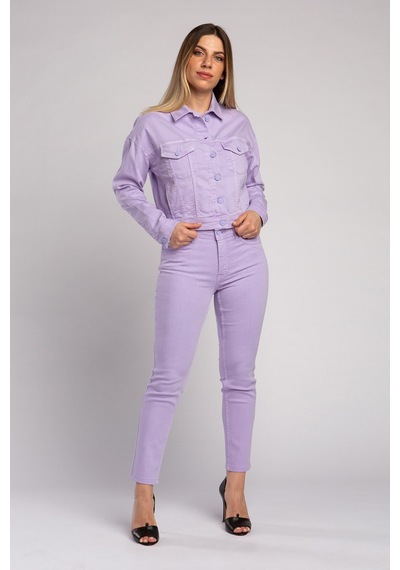 Vigoss Kadın Basıc Non Denim Ceket S-46560-70046 Lila