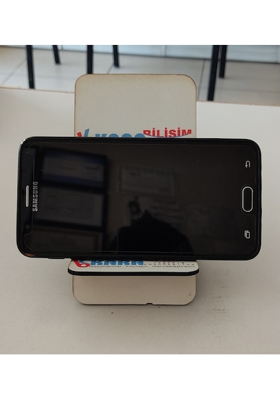 Kara Bilişim Firmaya Özel Logo Vb. Baskılı Ahşap Telefon Tutucu