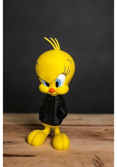 21 Cm 3d Baskı Tweety Figürü, Looney Tunes Figür, Çizgi Film Figürü Tweety