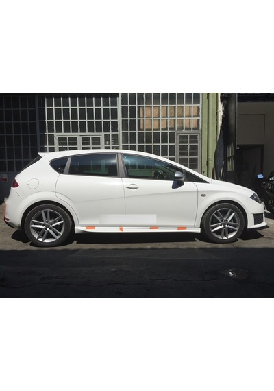 Seat Leon Mk2 2005 2012 Aero Fiberglass Boyasız Yan Marşpiyel