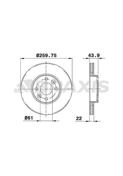 Dacia Lodgy Fren Diski On 2012-2022 Braxıs Ae0010 2adettir
