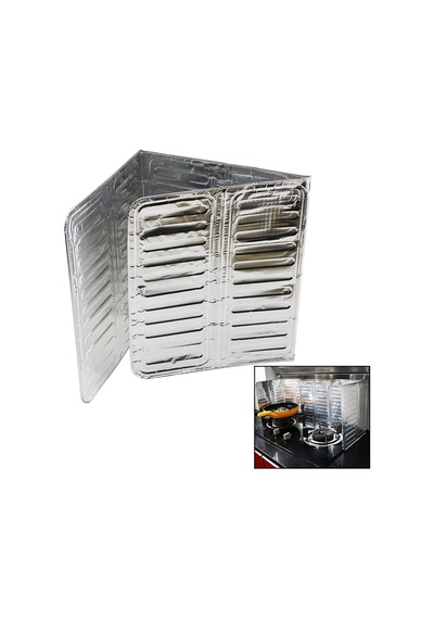 Ocak Yağ Sıçrama Koruyucu Alüminyum Folyo Plaka 83x32.5cm Go5060 Çok Renkli
