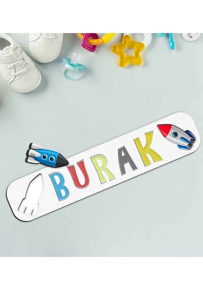 Bk Toys Çocuklara Özel Isimli Ahşap Eğitici Yapboz Puzzle-11